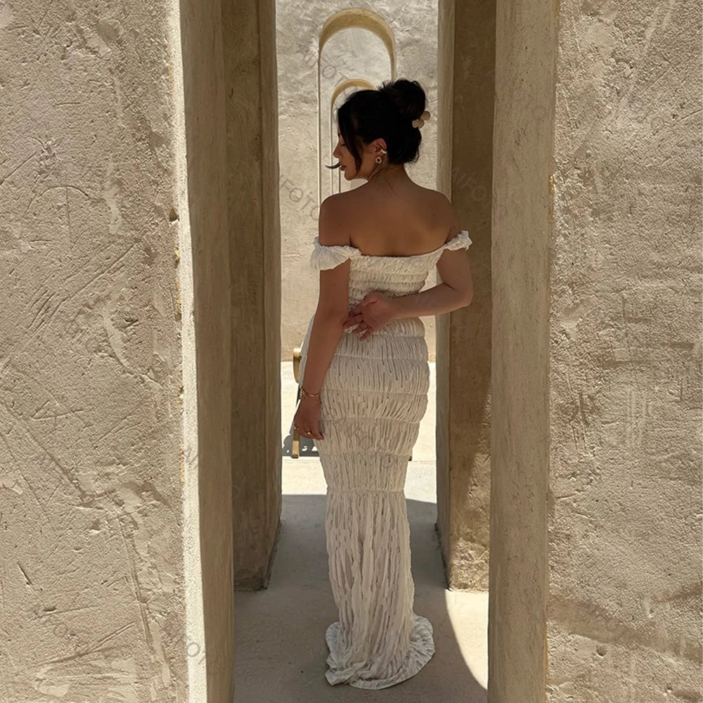 Maternity Dress Photography Studio Pregnancy Gown Elegant Pleated Maxi Skirt Flattering Pregnant Women's Photo Session Dresses