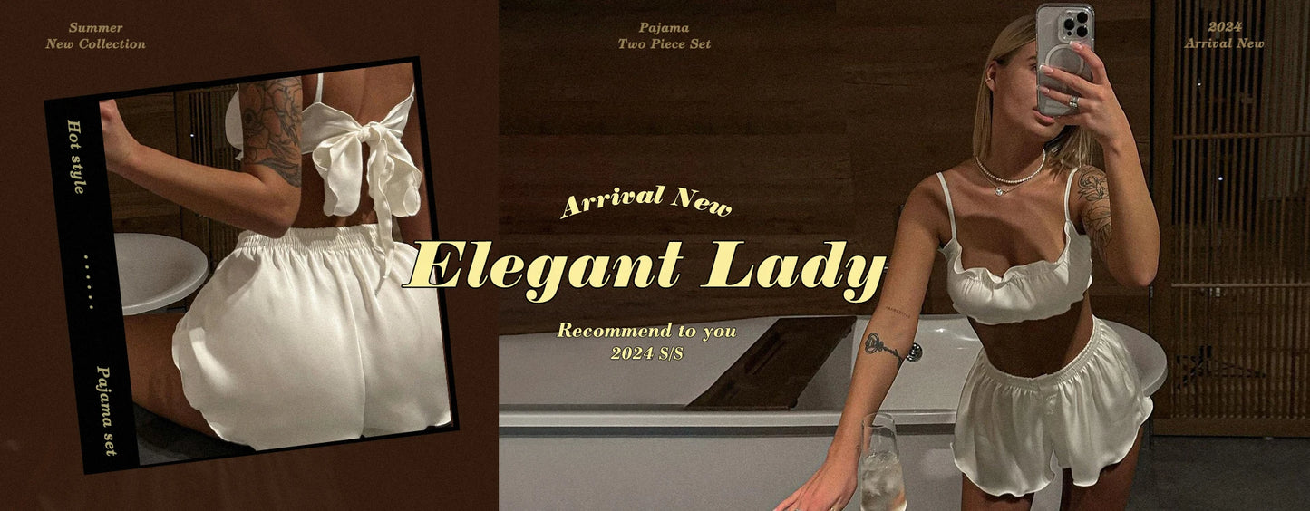 Marthaqiqi Casual Ladies Pajama Set Sexy Spaghetti Strap Sleepwear Sleeveless Nightgowns Tank Top Sleepwear Pants Nightwear Suit